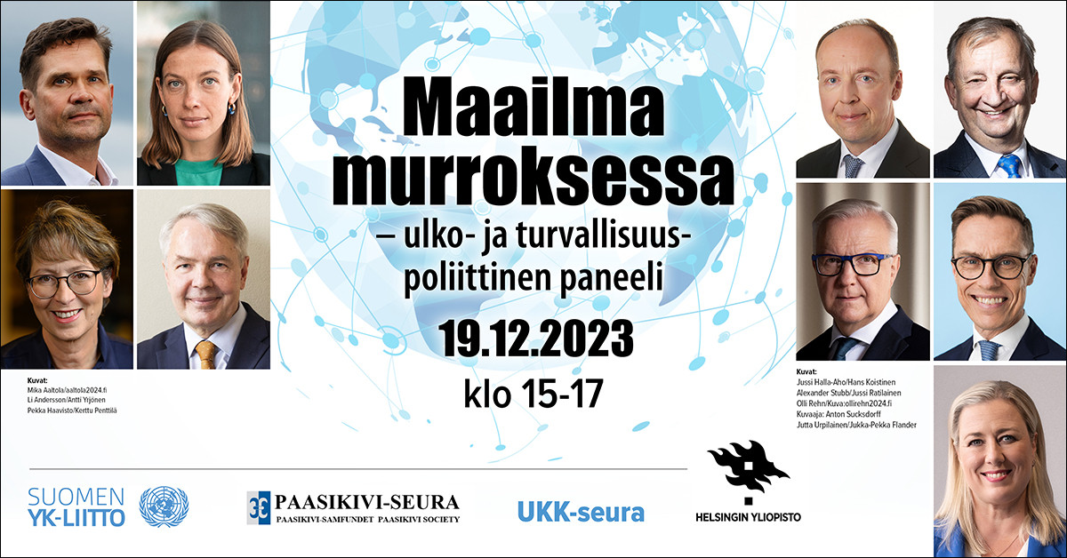 Maailma Murroksessa - Ulko- Ja Turvallisuuspoliittinen Paneeli | Suomen ...